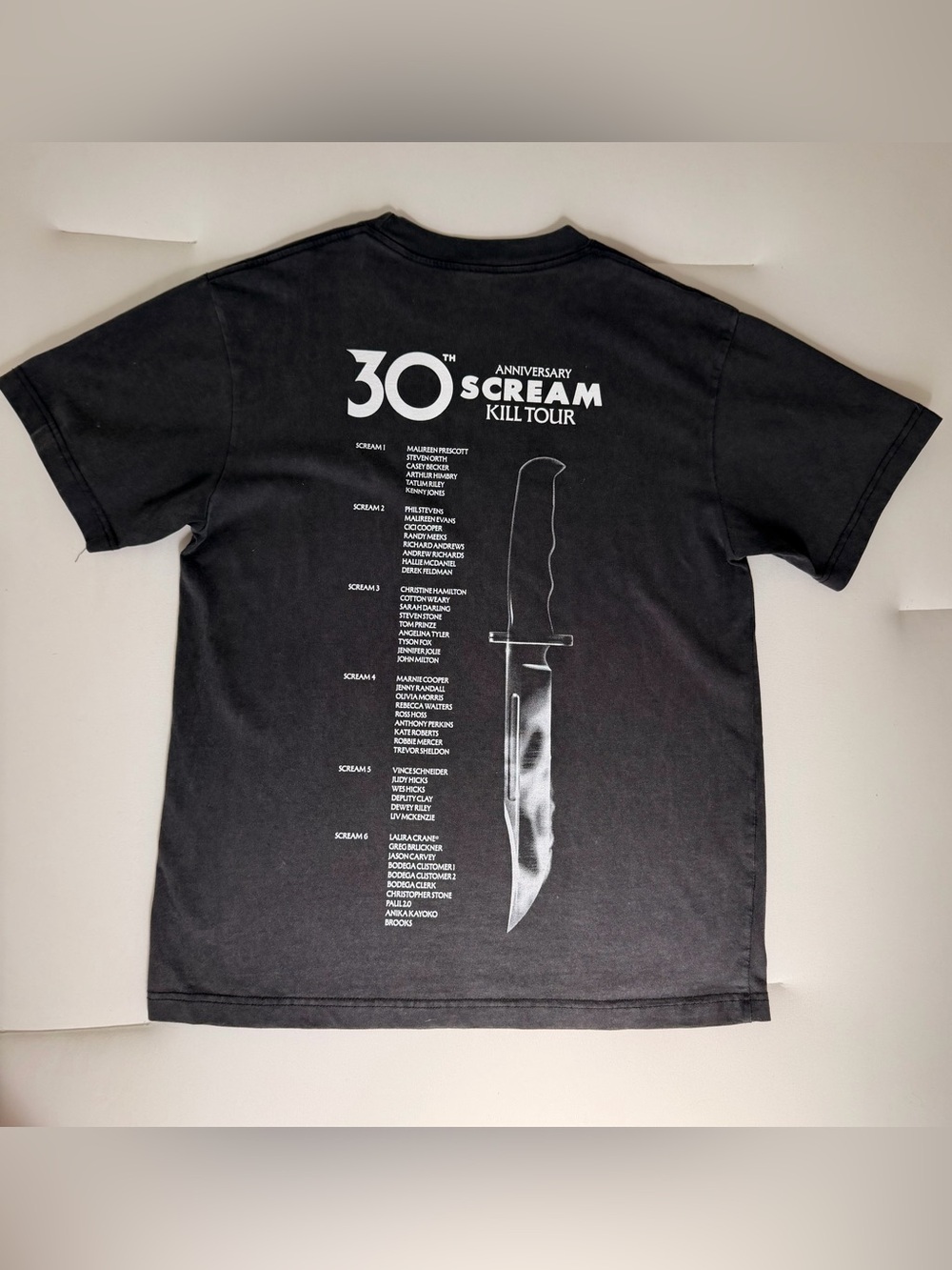 Scream 30th Anniversary Black Graphic Tee